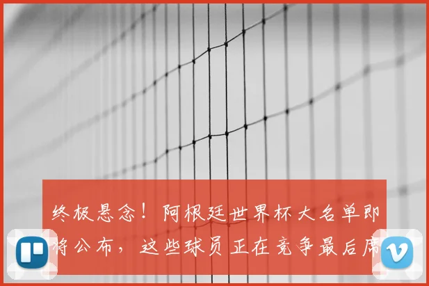终极悬念！阿根廷世界杯大名单即将公布，这些球员正在竞争最后席位。